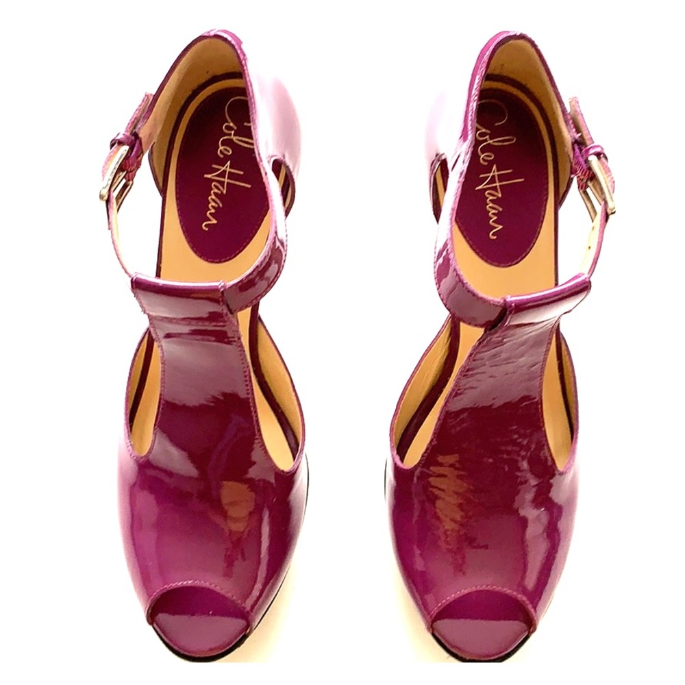 Cole Haan Nike Air platform shoes.